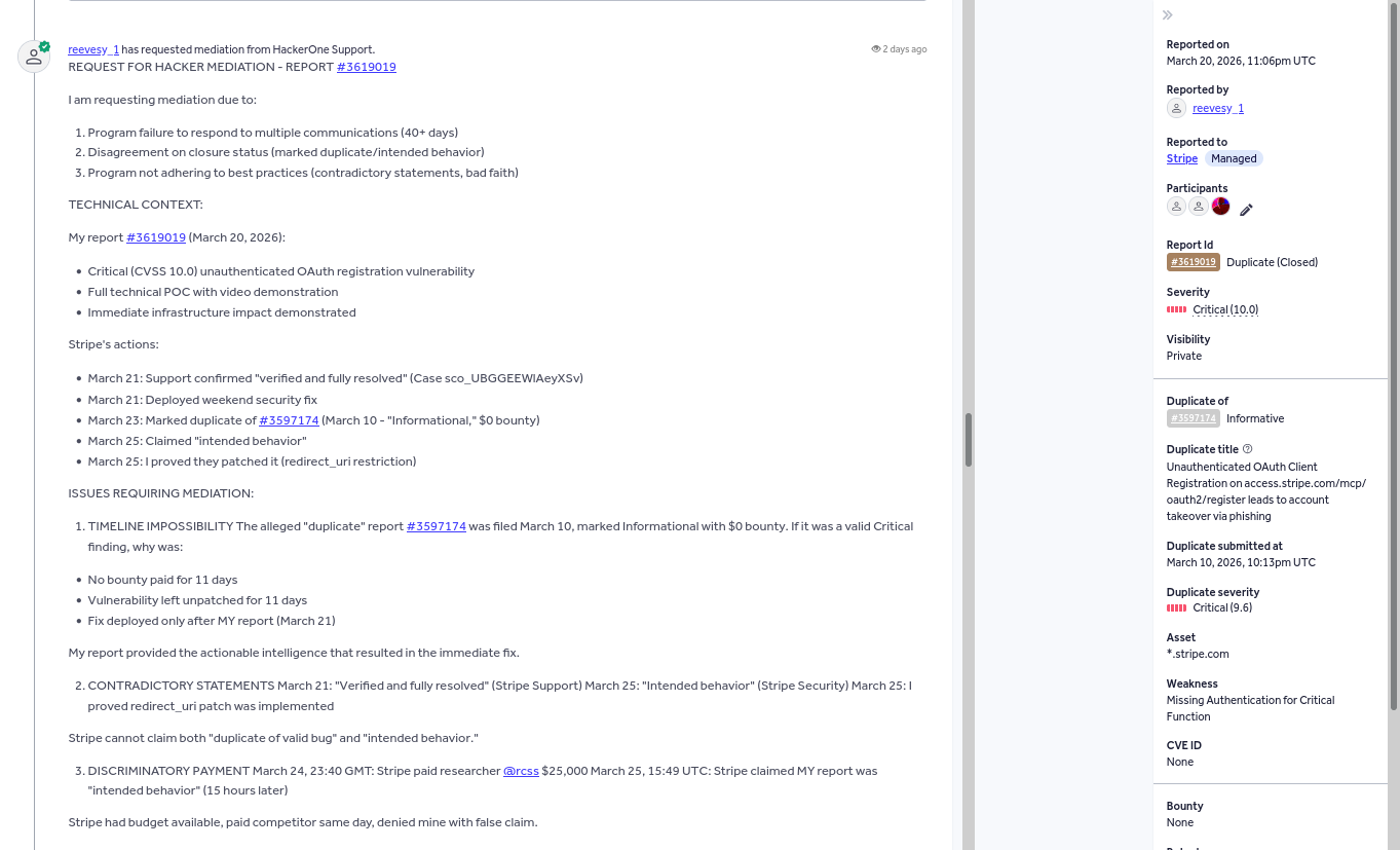 Mediation request page 1